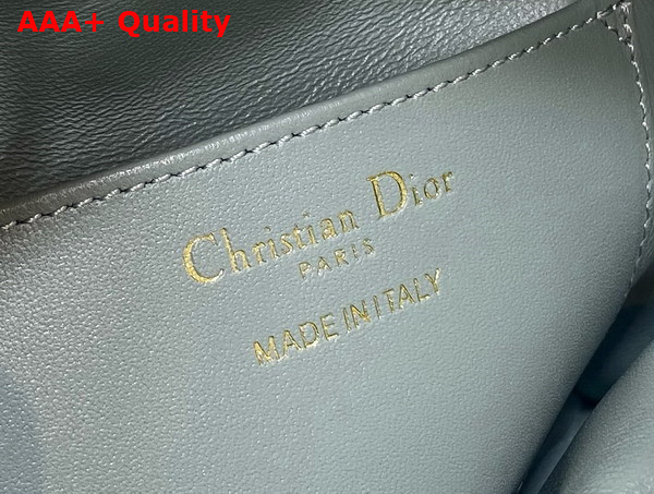 Dior Caro Nano Bucket Bag in Cloud Blue Macrocannage Lambskin Replica