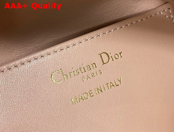 Dior Caro Nano Bucket Bag in Rose Des Vents Macrocannage Lambskin Replica