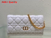 Dior Caro Pouch Latte Supple Cannage Calfskin Replica