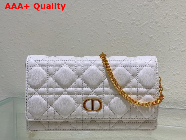 Dior Caro Pouch Latte Supple Cannage Calfskin Replica
