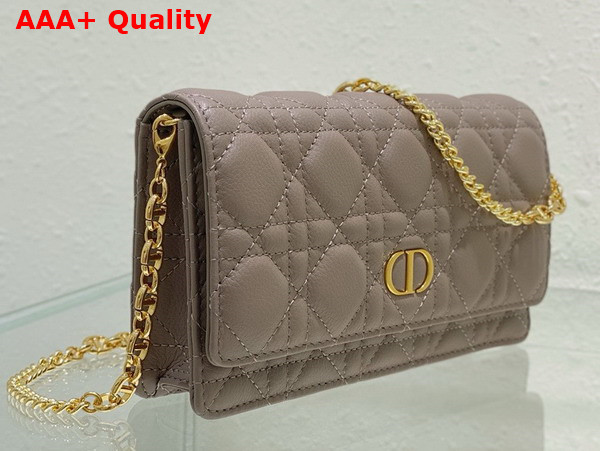 Dior Caro Pouch Sand Colored Supple Cannage Calfskin Replica