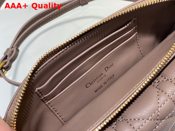 Dior Caro Pouch with Chain Blush Supple Cannage Calfskin Replica