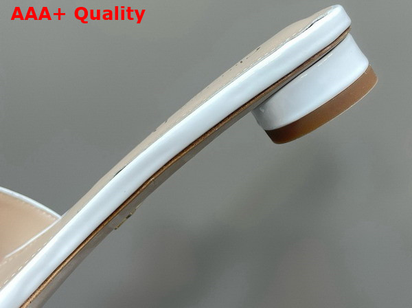 Dior Cest Dior Slide in White Patent Calfskin Replica