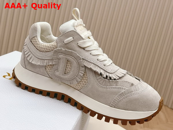 Dior Cest Dior Sneaker Ecru Suede Calfskin and Mesh Replica