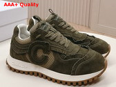 Dior Cest Dior Sneaker Khaki Suede Calfskin and Mesh Replica