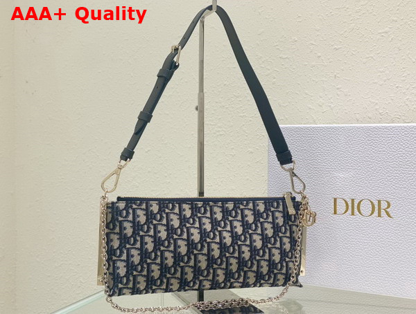 Dior Club Bag Blue Dior Oblique Jacquard Replica