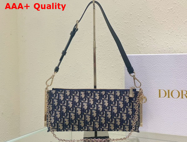 Dior Club Bag Blue Dior Oblique Jacquard Replica