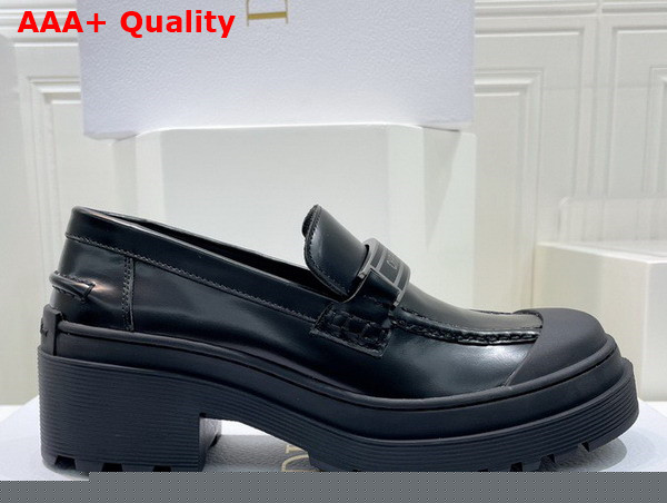 Dior Code Loafer Black Brushed Calfskin Replica