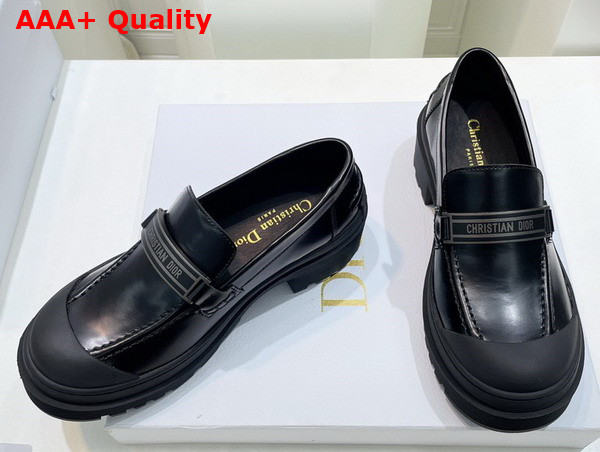 Dior Code Loafer Black Brushed Calfskin Replica