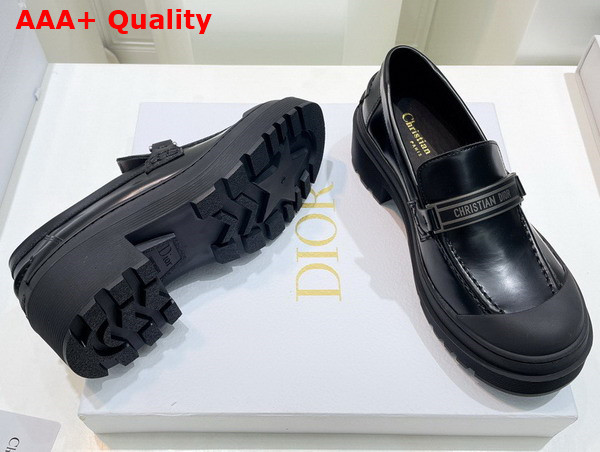 Dior Code Loafer Black Brushed Calfskin Replica