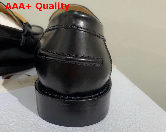 Dior Code Loafer Black Glazed Calfskin Replica