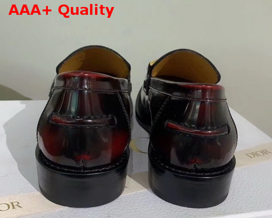 Dior Code Loafer Burgundy Gradient Calfskin Replica