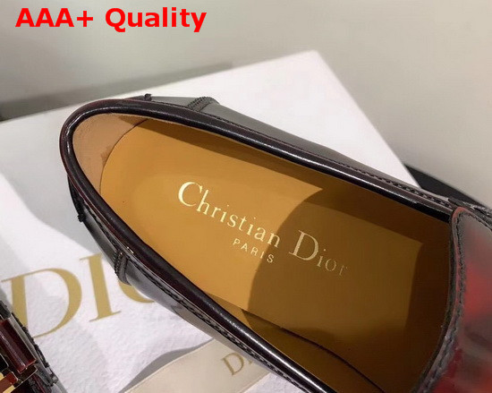 Dior Code Loafer Burgundy Gradient Calfskin Replica