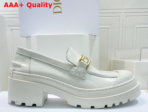 Dior Code Loafer White Brushed Calfskin Replica