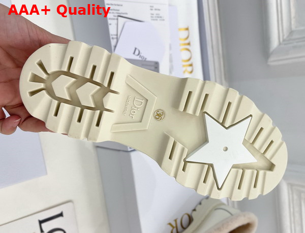 Dior Code Loafer White Brushed Calfskin and Shearling Replica