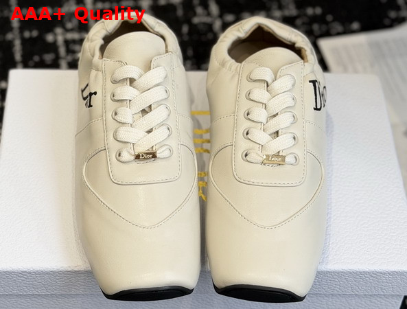 Dior Coeur Sneaker in Beige Calfskin Replica