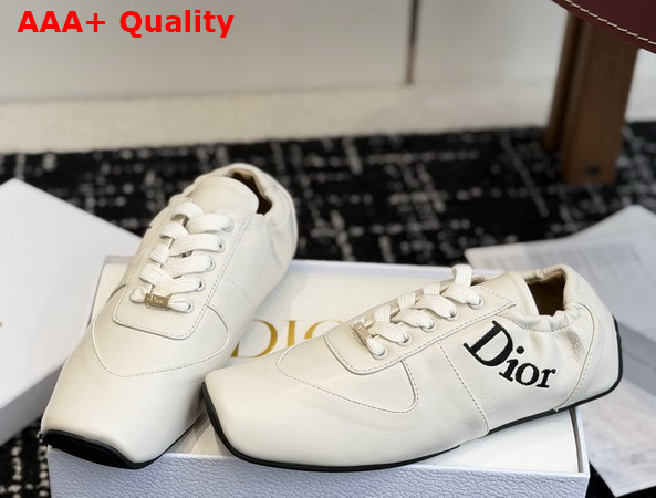 Dior Coeur Sneaker in Beige Calfskin Replica