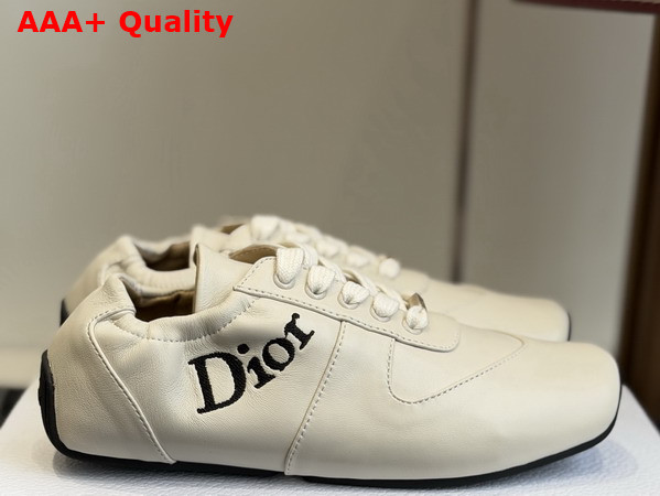 Dior Coeur Sneaker in Beige Calfskin Replica
