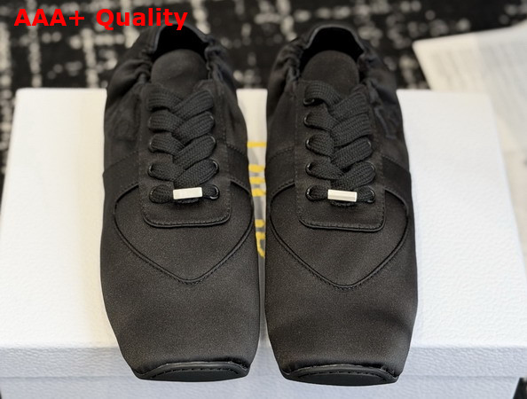Dior Coeur Sneaker in Black Satin Replica