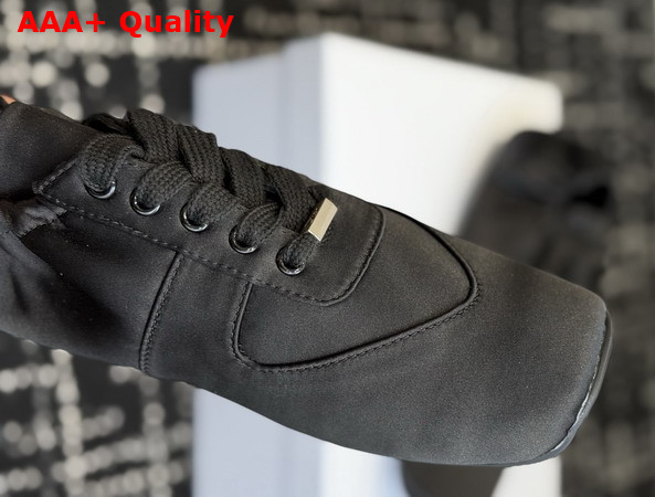 Dior Coeur Sneaker in Black Satin Replica