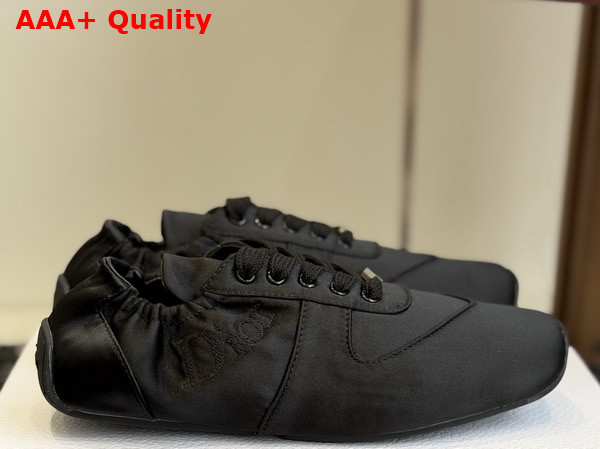 Dior Coeur Sneaker in Black Satin Replica