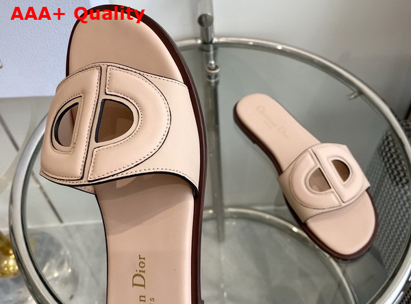 Dior D Club Slide Beige Calfskin Replica