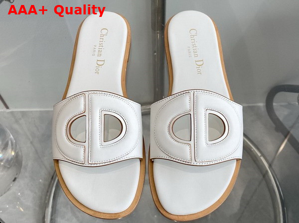Dior D Club Slide White Calfskin Replica