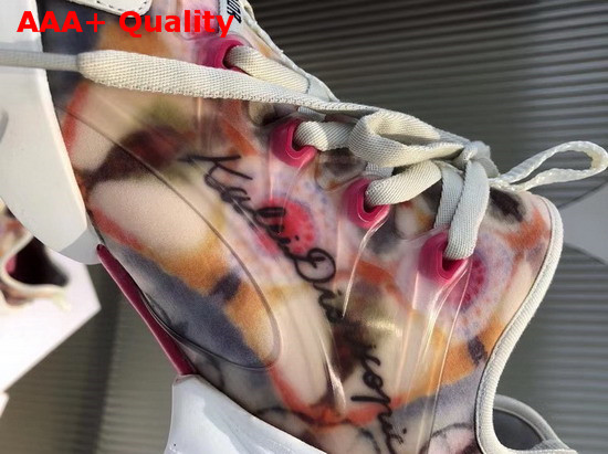 Dior D Connect Kaleidiorscopic Sneaker in Green Kaleidoscope Printed Neoprene Replica