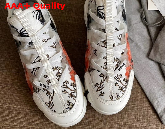 Dior D Connect Sneaker Multicolor Floral Print Technical Fabric Replica