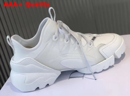 Dior D Connect Sneaker in White Neoprene Replica