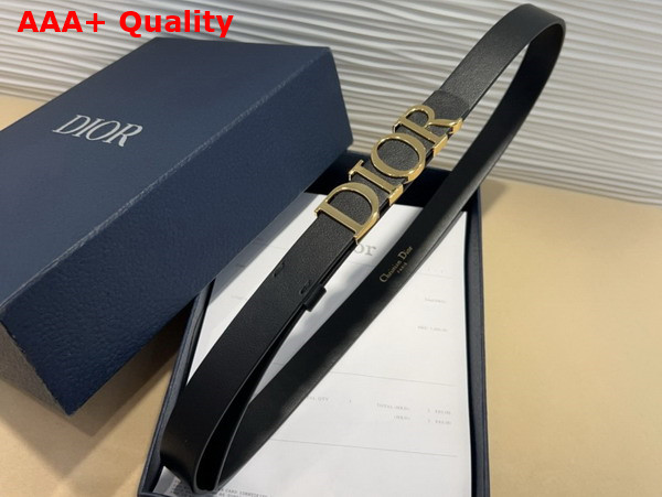Dior D Cream Belt in Black Smooth Calfskin 20mm Replica