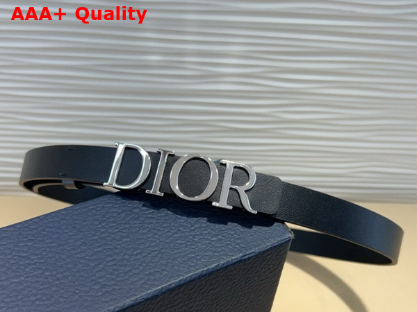 Dior D Cream Belt in Black Smooth Calfskin 20mm Replica