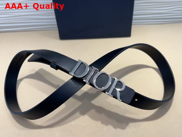 Dior D Cream Belt in Black Smooth Calfskin 20mm Replica