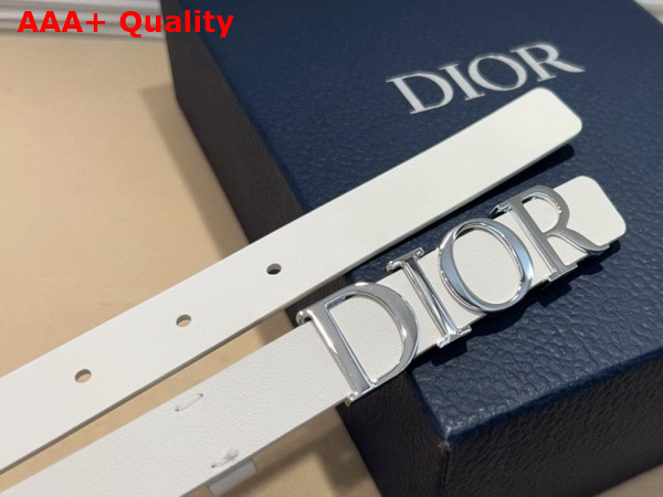 Dior D Cream Belt in Latte Smooth Calfskin 20mm Replica