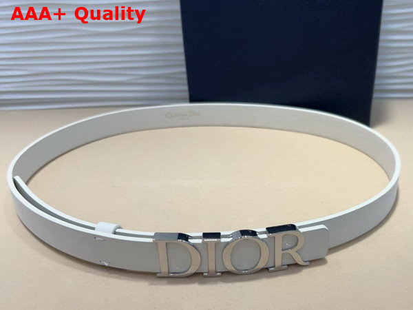 Dior D Cream Belt in Latte Smooth Calfskin 20mm Replica