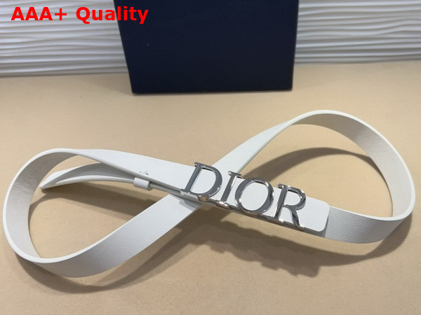 Dior D Cream Belt in Latte Smooth Calfskin 20mm Replica