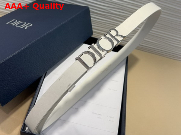 Dior D Cream Belt in Latte Smooth Calfskin 20mm Replica