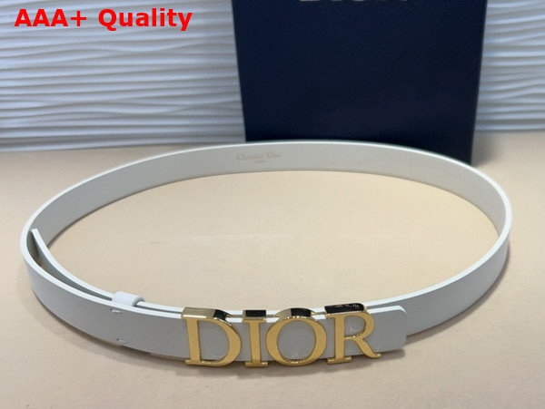 Dior D Cream Belt in Latte Smooth Calfskin 20mm Replica