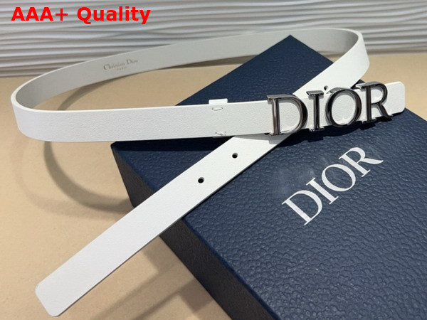 Dior D Cream Belt in Latte Smooth Calfskin 20mm Replica