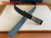 Dior D Fence Belt Black Smooth Calfskin 30mm Replica