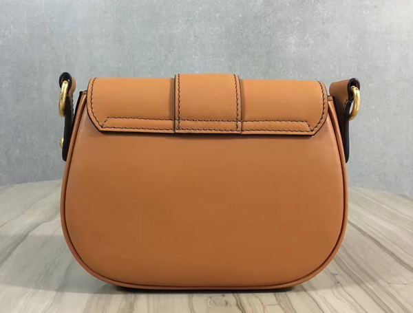 Dior D Fence Saddle Bag Brown Calfskin For Sale