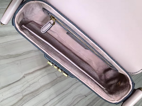 Dior D Fence Saddle Bag in Pink Calfskin For Sale