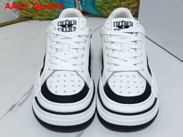 Dior D Freeway Sneaker Black and White Calfskin Replica