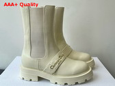 Dior D Quest Ankle Boot in Latte Calfskin Replica