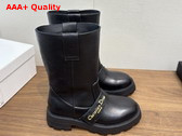 Dior D Quest Boot Black Grained Calfskin Replica