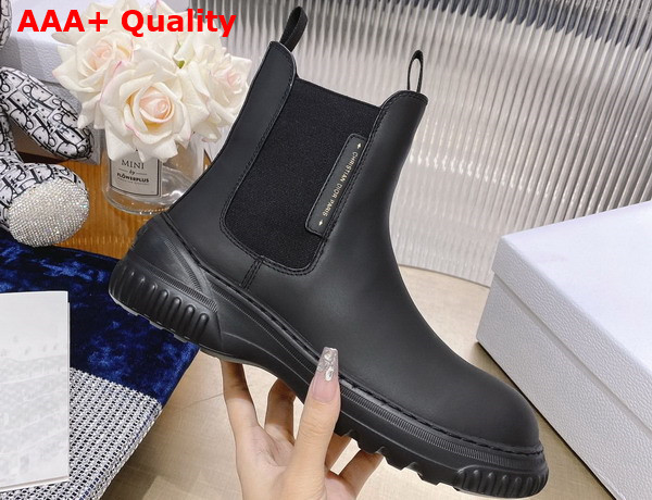 Dior D Racer Ankle Boot Black Calfskin Replica