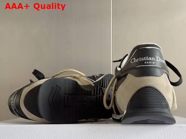 Dior D Sketch Sneaker Black Nylon and Calfskin Replica