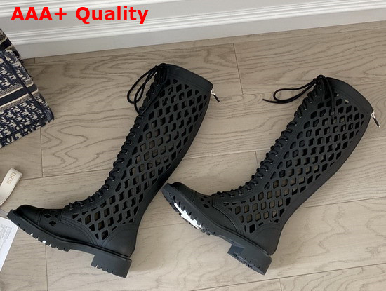 Dior D Trap Boot Black Matte Calfskin KCI655CFM Replica