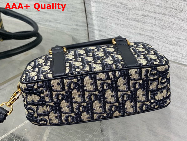 Dior D Vibe East West Nano Bag in Blue Dior Oblique Jacquard Replica
