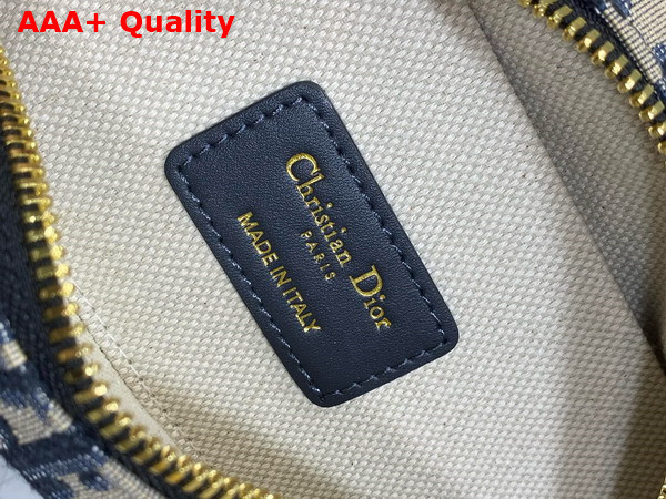 Dior D Vibe East West Nano Bag in Blue Dior Oblique Jacquard Replica
